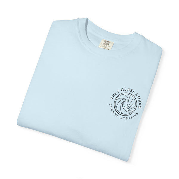 Surfboard Art T-Shirt — Coastal Wave Trio Graphic (The C Glass Studio)