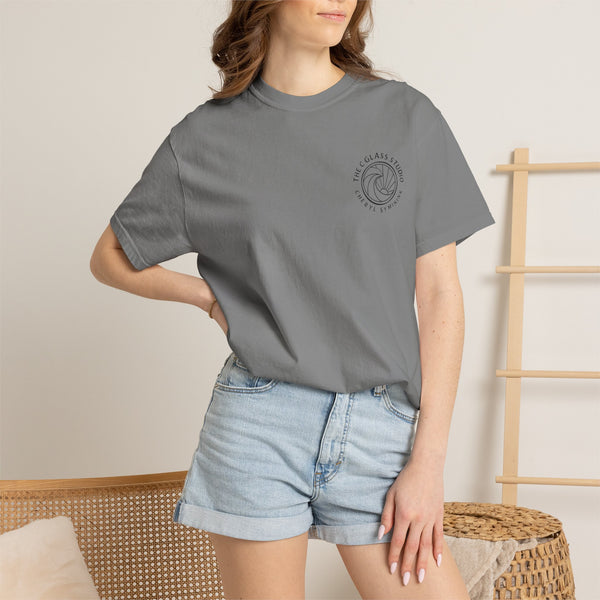 Surfboard Art T-Shirt — Coastal Wave Trio Graphic (The C Glass Studio)