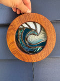 Wave light up stained glass
