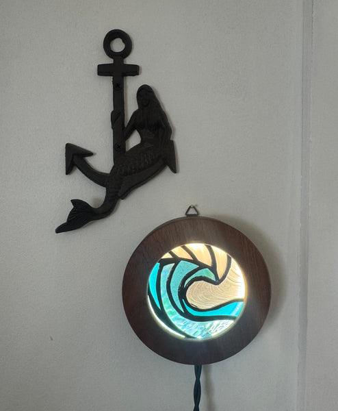 Wave light up stained glass