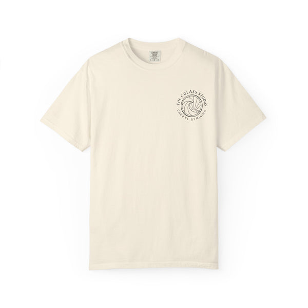 Surfboard Art T-Shirt — Coastal Wave Trio Graphic (The C Glass Studio)