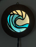 Wave light up stained glass