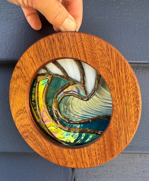 Wave light up stained glass