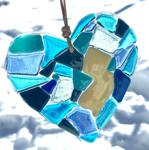 New Jersey has my heart suncatcher - The C Glass Studio