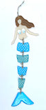 Mermaid fused glass art