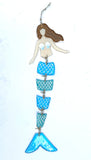 Mermaid fused glass art