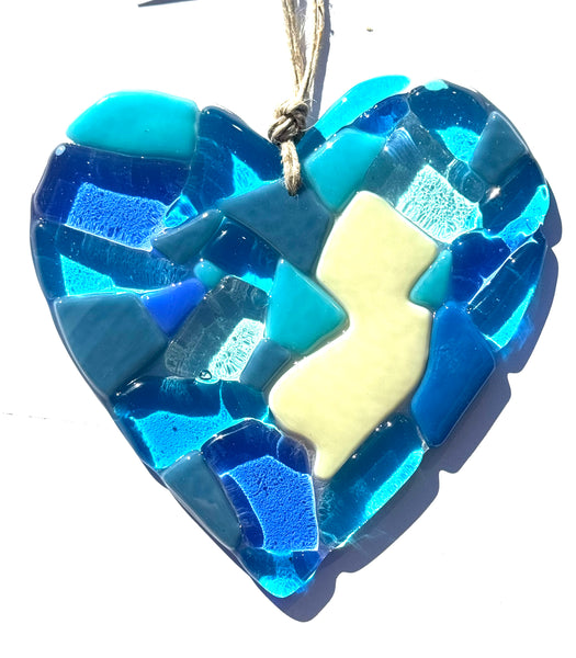 New Jersey has my heart suncatcher - The C Glass Studio