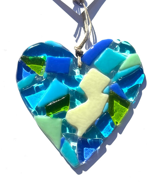 New Jersey has my heart suncatcher - The C Glass Studio