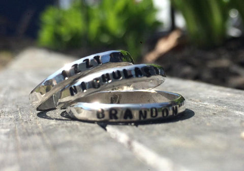 Custom Name Ring —The C Glass Studio