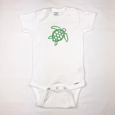 Turtle One Piece Baby Outfit —The C Glass Studio