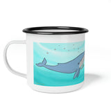 Whale and Mermaid Enamel Camp Cup