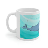 Whale and Mermaid Ceramic Mug 11oz