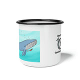 Whale and Mermaid Enamel Camp Cup