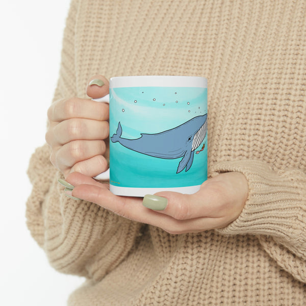 Whale and Mermaid Ceramic Mug 11oz