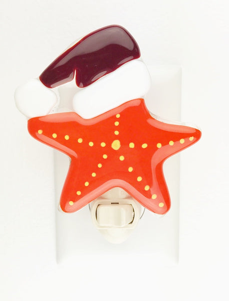 Starfish Santa Night Light —The C Glass Studio
