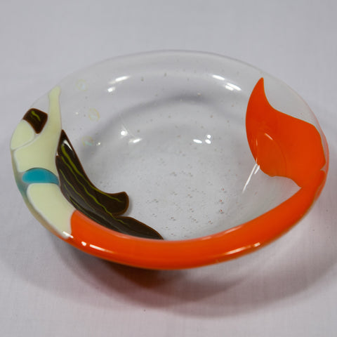 Mermaid Fused Glass Bowl —The C Glass Studio