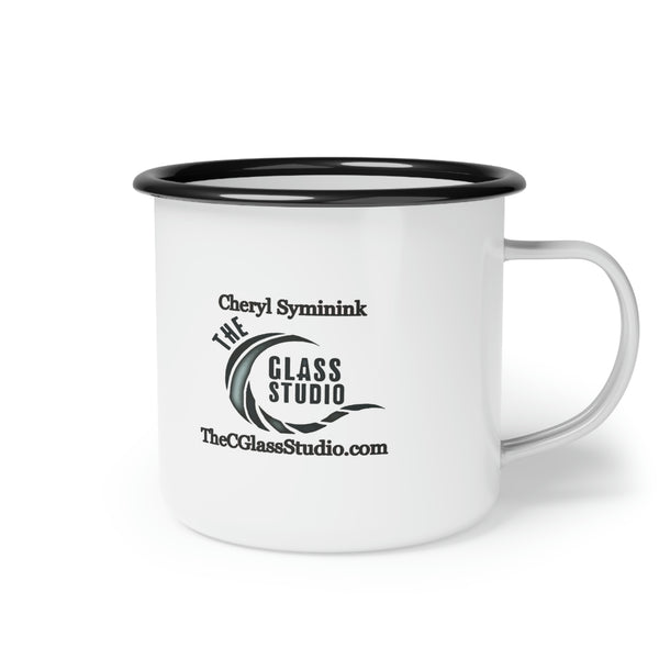 Whale and Mermaid Enamel Camp Cup