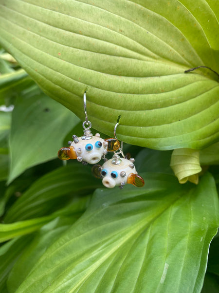 Blowfish earrings