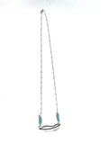 Sterling silver feather necklace —The C Glass Studio