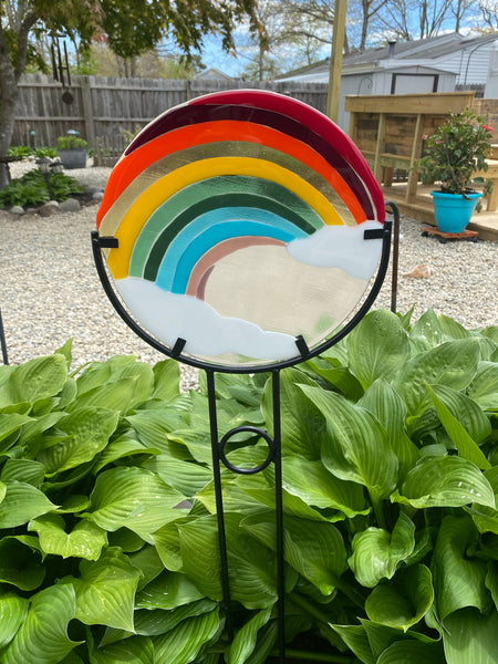 Rainbow Outdoor Art —The C Glass Studio