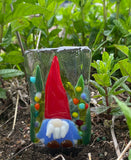 Garden gnome plant stake