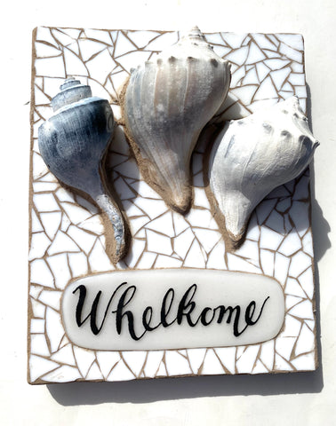 Whelkome Mosaic —The C Glass Studio