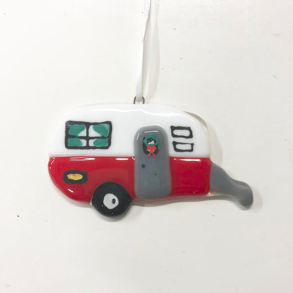 Camper Ornament —The C Glass Studio