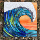 Wave Mosaic —The C Glass Studio