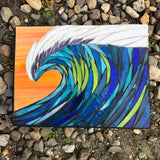Small Wave Mosaic —The C Glass Studio